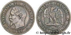 Deux centimes Napoléon III, tête nue 1855 Marseille F.107/36 TTB40 