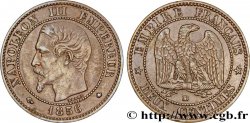 Deux centimes Napoléon III, tête nue 1856 Strasbourg F.107/40 TTB48 