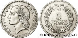 5 francs Lavrillier, nickel 1938  F.336/7 MBC50 