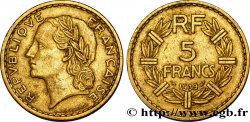 5 francs Lavrillier, bronze-aluminium 1939  F.337/3 TTB45 