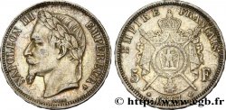 5 francs Napoléon III, tête laurée 1867 Paris F.331/10