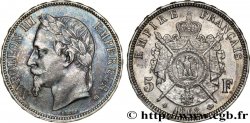 5 francs Napoléon III, tête laurée 1868 Strasbourg F.331/13