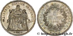 5 francs Hercule 1876 Paris F.334/17 SUP58 