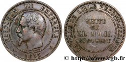 Module de dix centimes, Visite impériale à Lille les 23 et 24 septembre 1853 1853 Lille VG.3365 