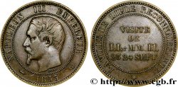 Module de dix centimes, Visite impériale à Lille les 23 et 24 septembre 1853 1853 Lille VG.3365  BB40 