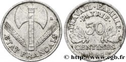 50 centimes Francisque, légère 1944  F.196/4 TTB48 