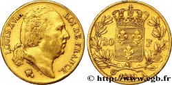 20 francs or Louis XVIII, tête nue 1819 Paris F.519/15 SS45 