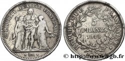 5 francs Hercule, IIe République 1849 Bordeaux F.326/7