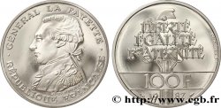 Belle Épreuve 100 francs Égalité - La Fayette en platine 1987  F.1603/1 FDC68 
