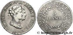 5 franchi, grands bustes 1807 Florence M.437  TB30 