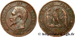 Dix centimes Napoléon III, tête nue 1856 Rouen F.133/35 TTB 