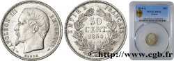 50 centimes Napoléon III, tête nue 1854 Paris F.187/2 MS61 PCGS