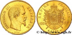 100 francs or Napoléon III, tête nue 1857 Paris F.550/4 AU53 