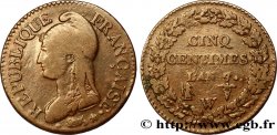 Cinq centimes Dupré, grand module 1799 Lille F.115/76
