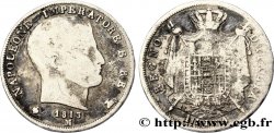 1 lira Napoléon Empereur et Roi d’Italie, étoiles en creux sur la tranche 1813 Milan M.261  SGE10 
