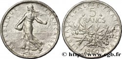 Faux de 5 francs Semeuse, argent 1960 Paris F.340/4 var. SUP58 