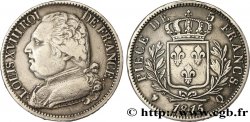 5 francs Louis XVIII, buste habillé 1815 Perpignan F.308/29 TTB40 