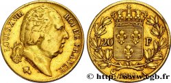 20 francs or Louis XVIII, tête nue 1819 Paris F.519/15 TTB45 