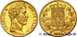 20 francs or Charles X 1825 Lille F.520/2 SS48 