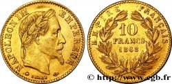 10 francs or Napoléon III, tête laurée 1868 Paris F.507A/17 XF48 