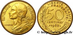 50 centimes Marianne, col à quatre plis 1963 Paris F.197/5