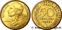 50 centimes Marianne, col à quatre plis 1963 Paris F.197/5