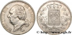 5 francs Louis XVIII, tête nue 1824 Lyon F.309/90 TTB48 
