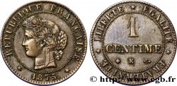 1 centime Cérès 1875 Bordeaux F.104/5 TTB48 