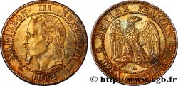 Deux centimes Napoléon III, tête laurée 1862 Paris F.108A/4 SUP55 