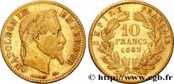 10 francs or Napoléon III, tête laurée 1862 Paris F.507A/1 S35 
