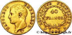 40 francs or Napoléon tête nue, Calendrier grégorien 1806 Paris F.538/1 MBC45 