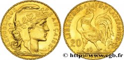 20 francs or Coq, Liberté Égalité Fraternité 1912 Paris F.535/6 SUP60 