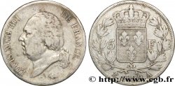 5 francs Louis XVIII, tête nue 1822 Paris F.309/68