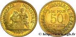 Essai de 50 centimes Chambres de commerce 1920 Paris F.191/1 fST64 