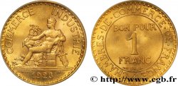 1 franc Chambres de Commerce 1923 Paris F.218/5 ST65 PCGS