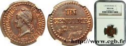 Un centime Dupré 1800 Paris F.100/24 SPL61 NGC
