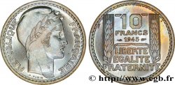Essai de 10 francs Turin, grosse tête, rameaux longs 1945 Paris F.361/1