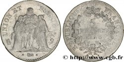 5 francs Union et Force, Union desserré, seulement gland extérieur 1797 Paris F.291/6
