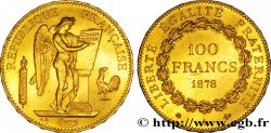 100 francs or Génie, tranche inscrite en relief Dieu protège la France 1878 Paris F.552/1 TTB45 