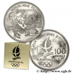 Belle Épreuve 100 francs - Hockey / Bouquetin 1991 Paris F./ FDC65 