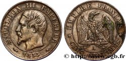 Cinq centimes Napoléon III, tête nue 1855 Paris F.116/16