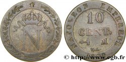 10 cent. à l&nbsp;N couronnée 1809 Toulouse F.130/16 TTB48 