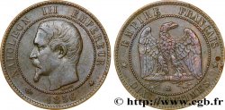 Dix centimes Napoléon III, tête nue 1856 Strasbourg F.133/35