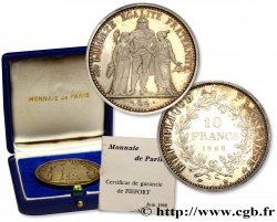 Piéfort argent de 10 francs Hercule 1968 Paris F.364/7P