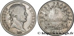 2 francs Napoléon Ier tête laurée, Empire français 1811 Lille F.255/37 VG10 