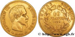 10 francs or Napoléon III, tête nue, grand module 1859 Paris F.506/7 TTB45 