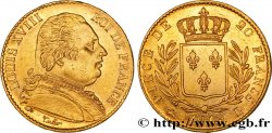 20 francs or Louis XVIII, buste habillé 1815 Rouen F.517/11 TTB50 