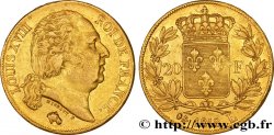 20 francs or Louis XVIII, tête nue 1818 Bayonne F.519/11