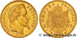 20 francs or Napoléon III, tête laurée, grand BB 1869 Strasbourg F.532/22 TTB48 