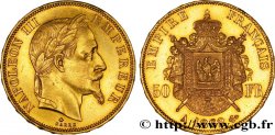 50 francs or Napoléon III, tête laurée 1862 Paris F.548/1